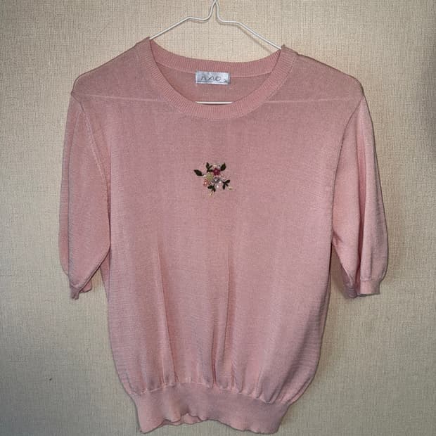 빈티지 여름 반팔 니트