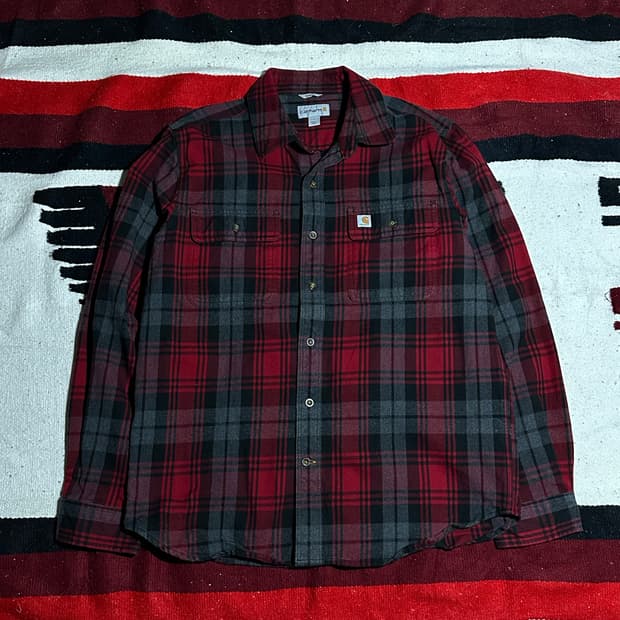 [칼하트] •Loose Fit Flannel Shirt