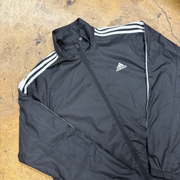 [정품/2XL,110] 아디다스 삼선 바람막이 자켓 블랙 b16