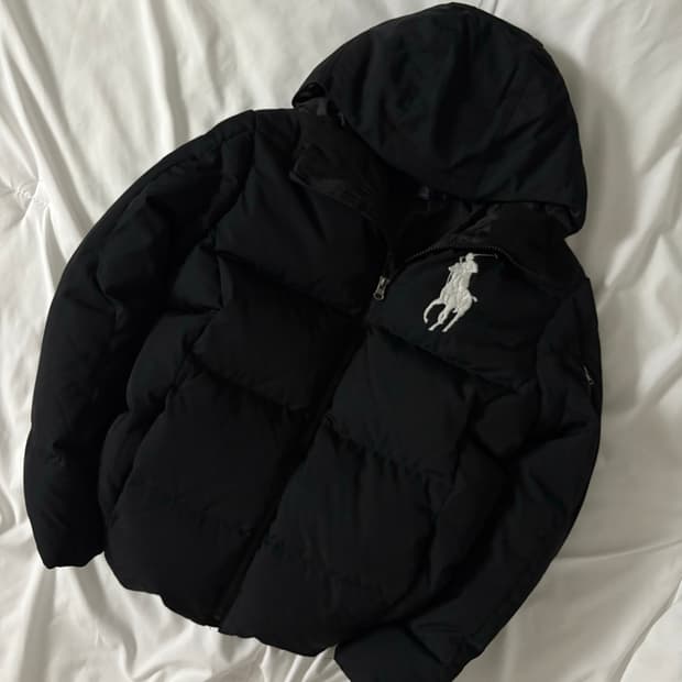 폴로 빅포니 패딩 블랙 S