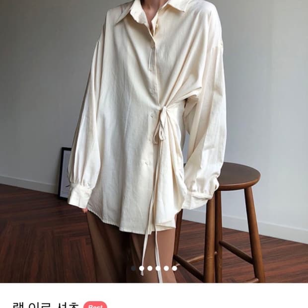리코이 rekoi 리넨 랩셔츠