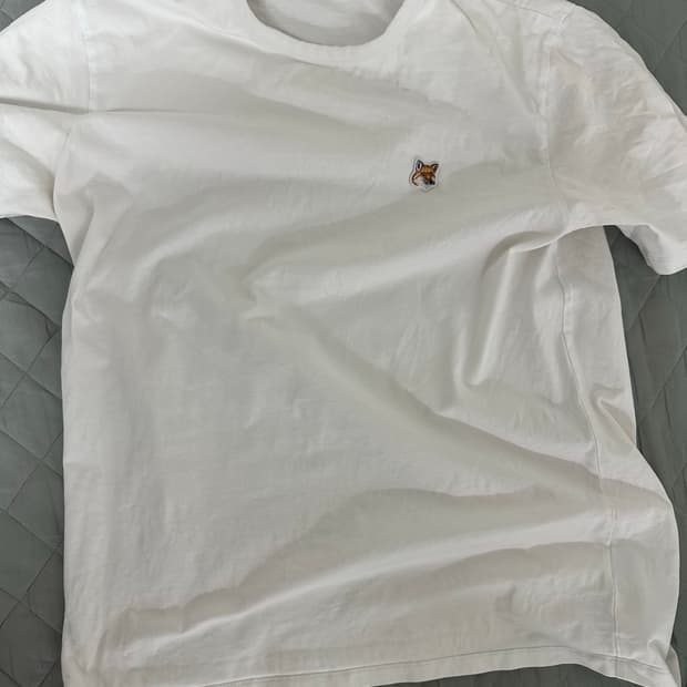 메종키츠네 회이트 티셔츠 XL