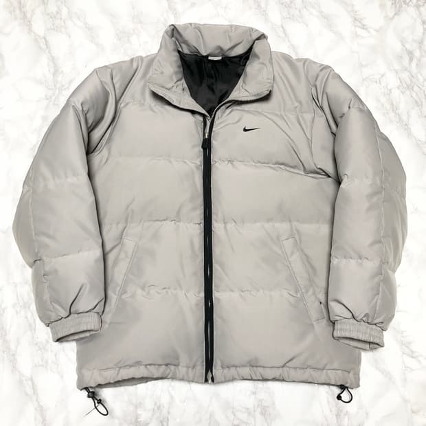 나이키 패딩 뉴챔프 희귀 대장 자켓 실버