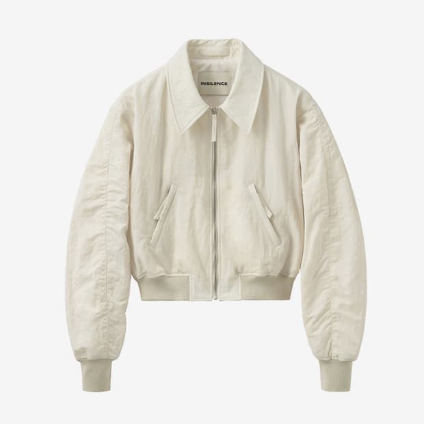 INSILENCE 셔링 봄버 자켓 (s)