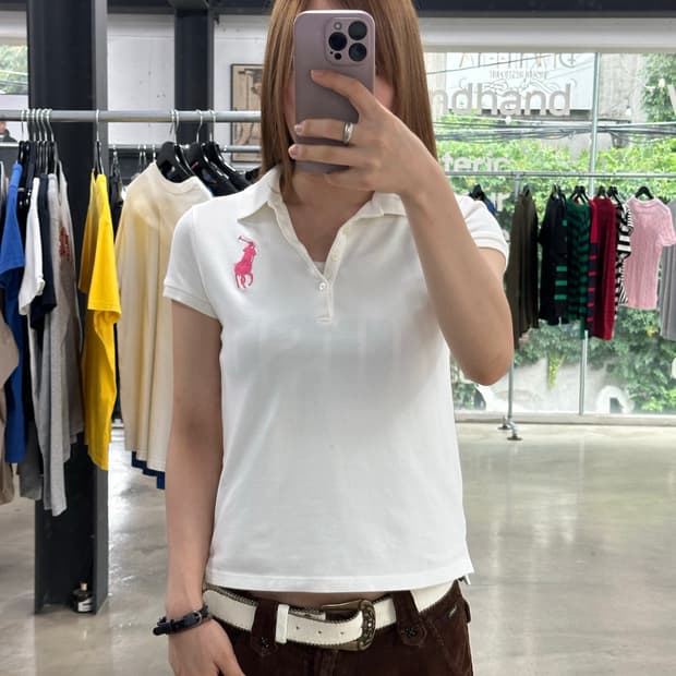 폴로 핑크빅포니 Pk 반팔티