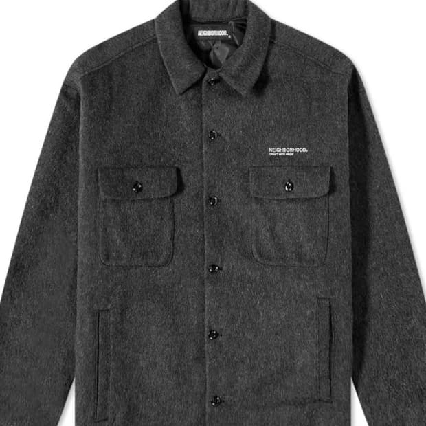 네이버후드 워크 셔츠 자켓 다크그레이 2사이즈