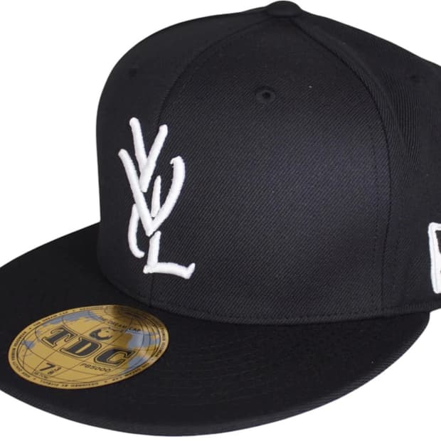 [7 3/4] YVL 모자 White on Black