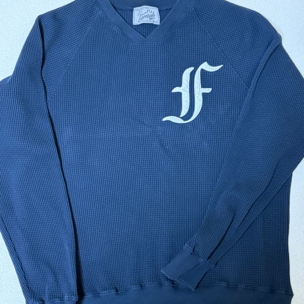 샵페어리 와플 맨투맨 네이비