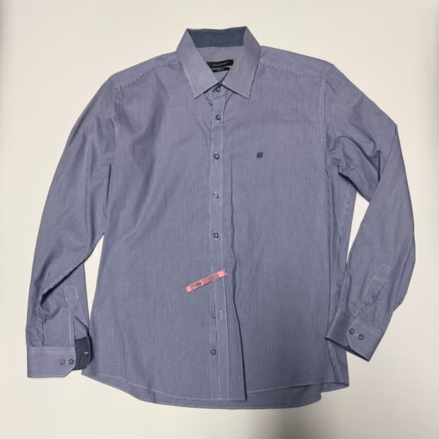 루이까또즈 클래식  슬림핏 긴팔 정장 체크 셔츠 L ~ XL