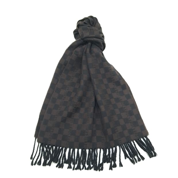 MX280 펜디 클래식 체크 Cronache 빈티지 울 목도리 머플러