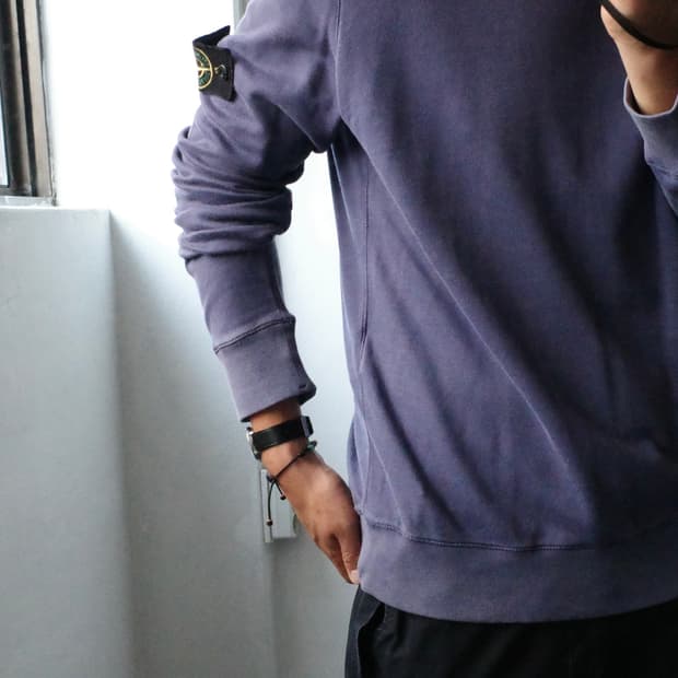 스톤아일랜드 가먼트다잉 스웻셔츠