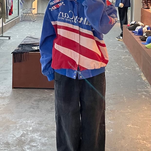 HASE 빈티지 90s 포드 레이싱 자켓 H1213