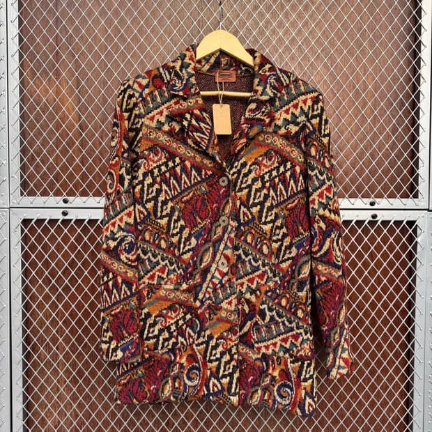 missoni 미쏘니 모헤어 패턴 금사 니트 가디건 자켓 M