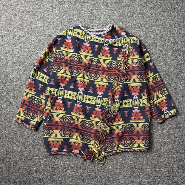 LAP 에스닉 판초 자켓