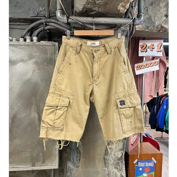 리바이스 카고 하프 팬츠 베이지 W28 L30 #csz3381
