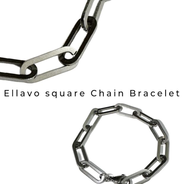 Ellavo square Chain Bracelet