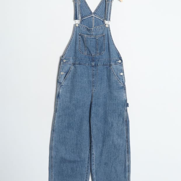 G U Herringbone Denim Overall [66~77]