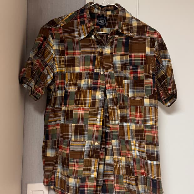빈티지 체크셔츠 여성 사이즈 M