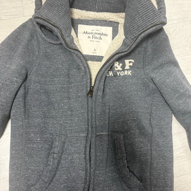 아베크롬비 양털 하이넥 후드집업