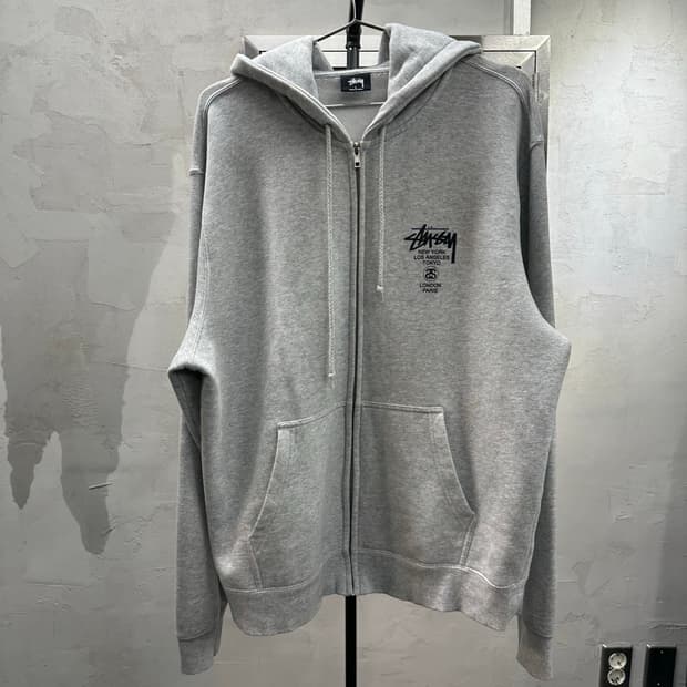 스투시 월드투어 후드집업 L 