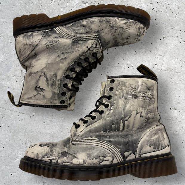 [280] 닥터마틴 1460 8홀 워커 부츠 페인트 워싱
