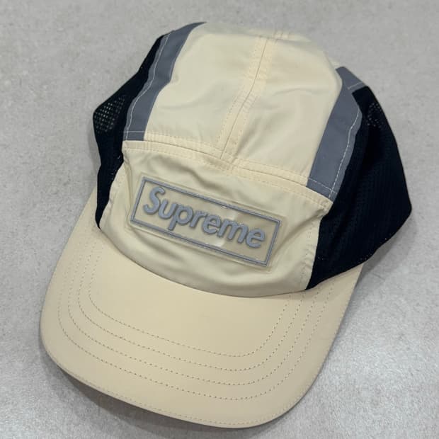 슈프림 사이드 메쉬 캡 크림 25S/S