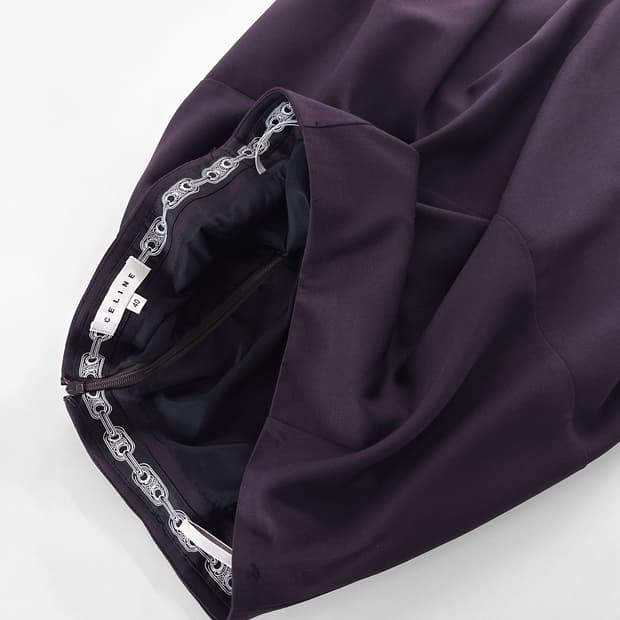 00s 빈티지 셀린느 플레어 울 스커트