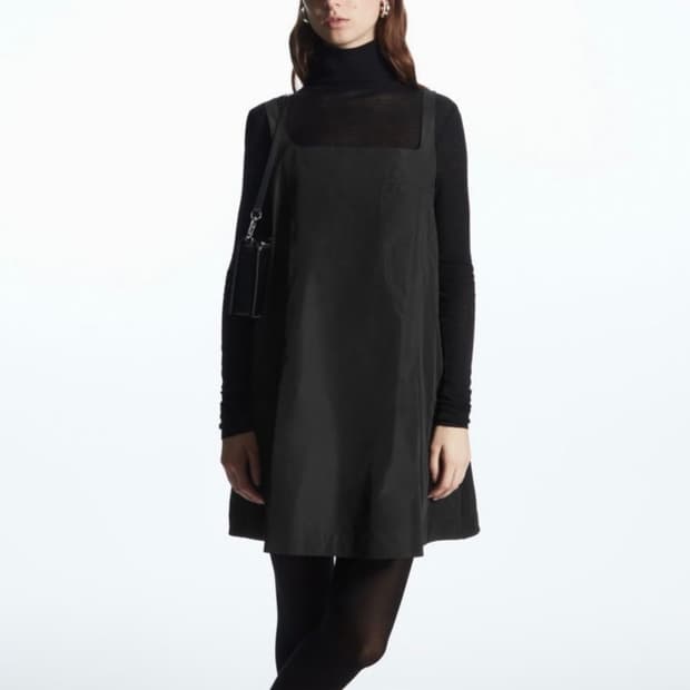 Cos 코스 컨트래스트 패널 미니 드레스 원피스