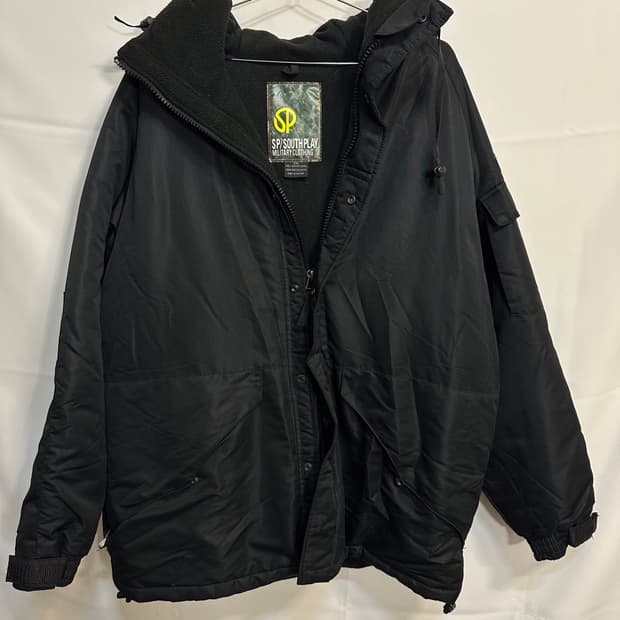 SP SOUTHPLAY 밀리터리 자켓 블랙 3XL(115)