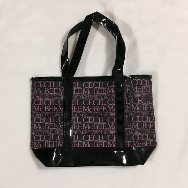 세실맥비 로고 애나멜 토트백 갸루
