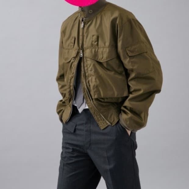 올리브드랩 서비스 크루맨 자켓 Olive S