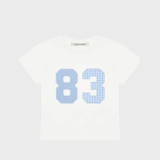 라티젠 L18 PATCH T-SHIRT(WHITE BLUE) 티셔츠