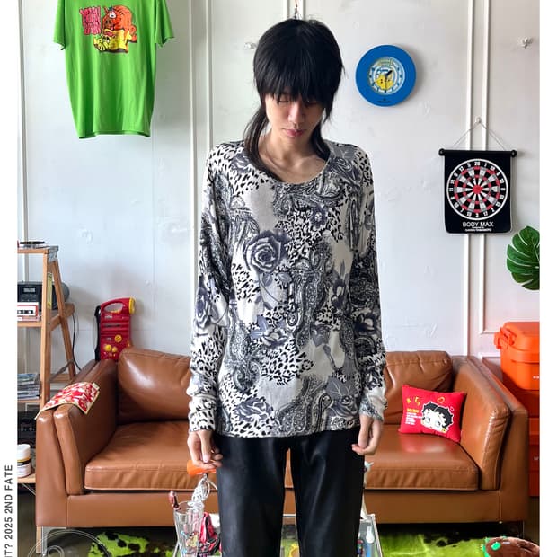 Vintage Psychedelic Pattern Long Sleeve