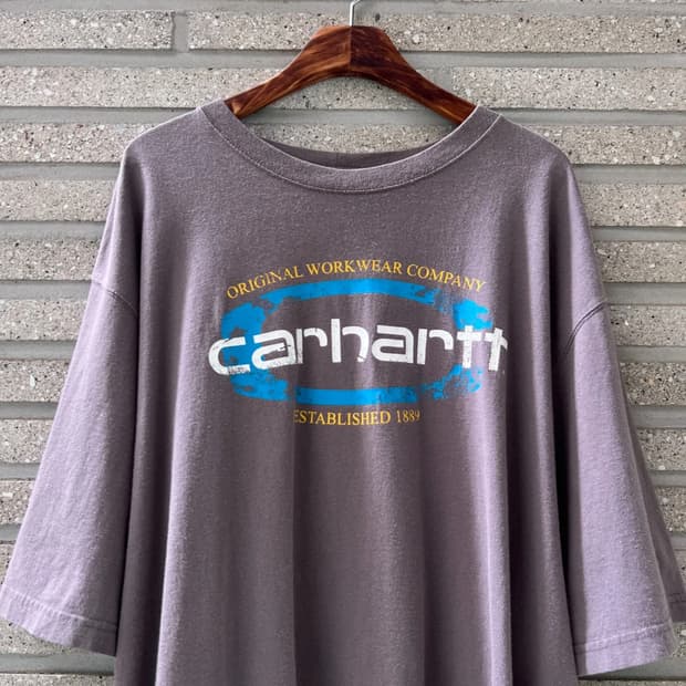 [3XL]칼하트 USA 오리지널핏 스펠아웃 프린팅 빅사이즈 티셔츠