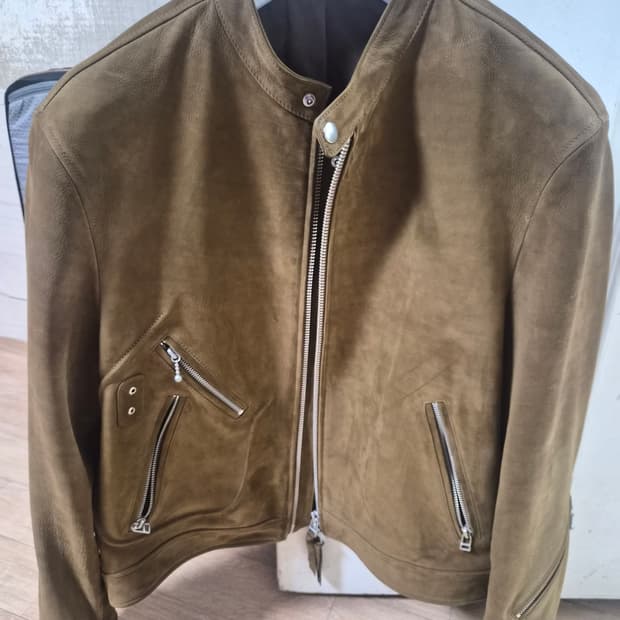 쿠어 스웨이드 라이더 가죽 자켓 L사이즈