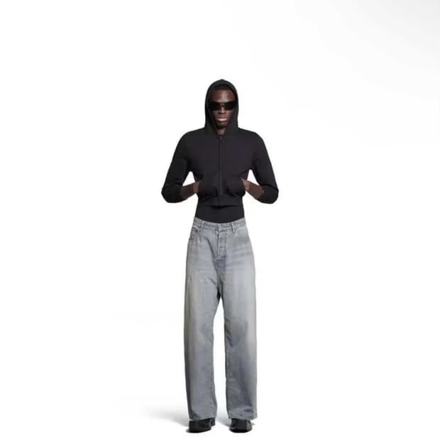 발렌시아가 배기 팬츠 연청 S(Winter 23 시즌 / 새제품)