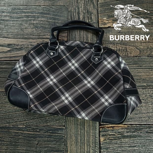 [버버리] 블루라벨 노바 체크 빈티지 토트백 P01492