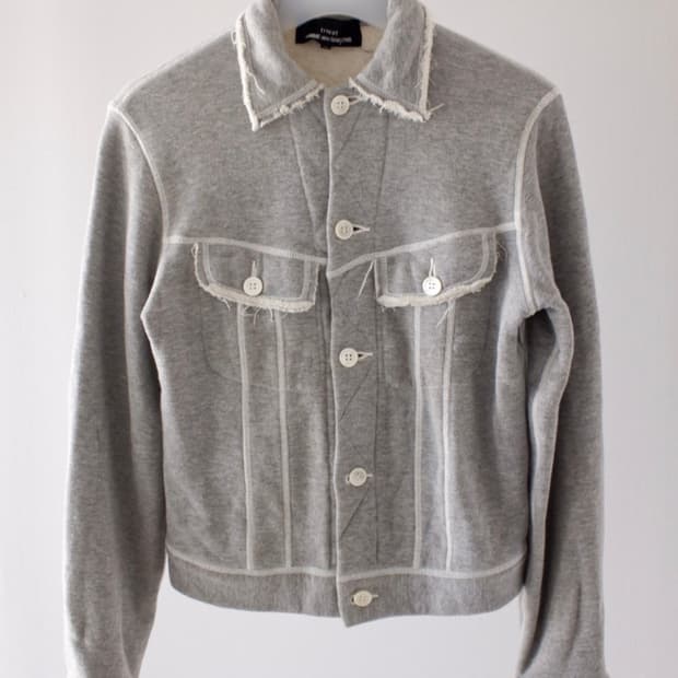 tricot COMME des GARCONS 코튼 저지 자켓