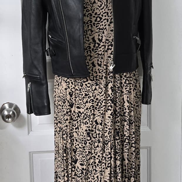 마뗑킴 램스킨 라이더 자켓 S