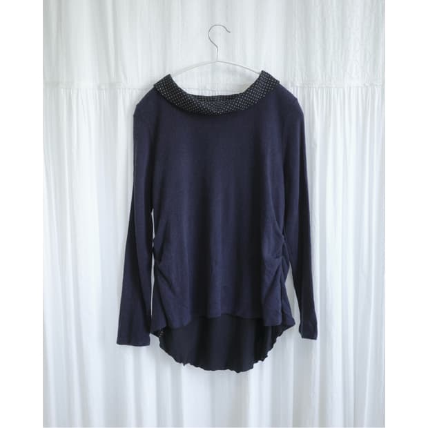 Deep purple dot sleeve