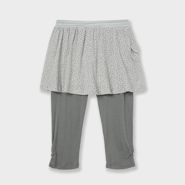 FLOWER SKIRT LEGGINGS 그레이