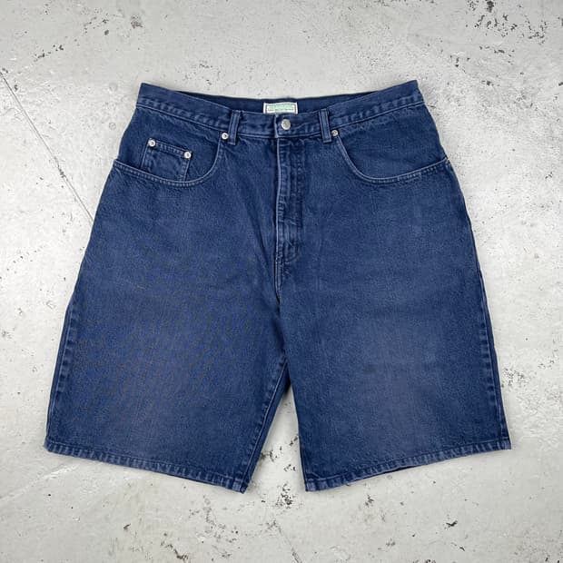 빈티지 게스 by Georges Marciano 네이비 데님 쇼츠