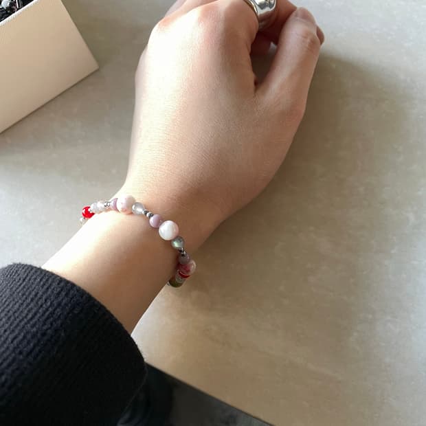 Pop of Red bracelet