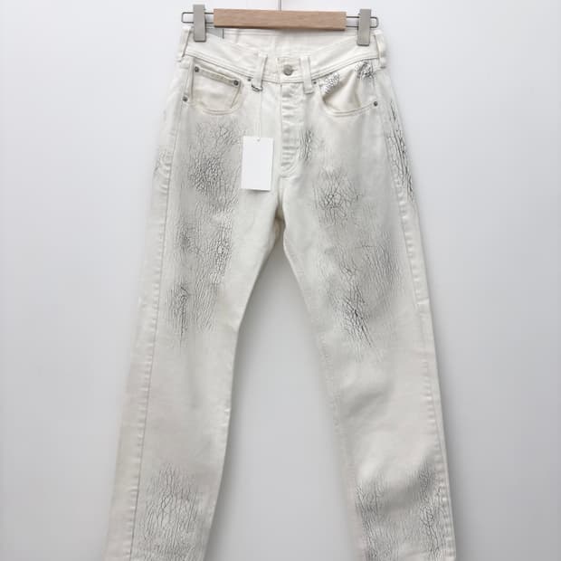 21SS WHITE PAINT DENIM