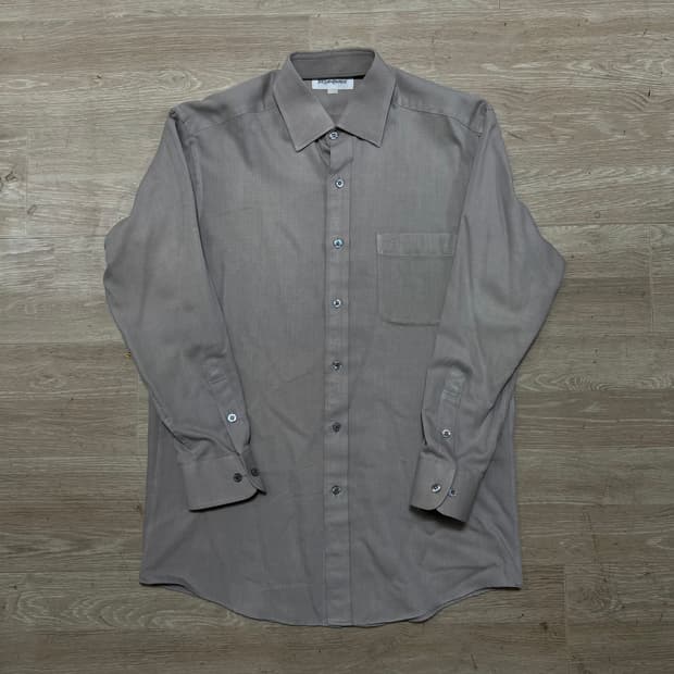 입생로랑 클래식 미니멀 솔리드 셔츠 [카멜] M/95