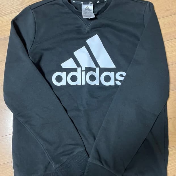 아디다스 빅로고 맨투맨 후드티