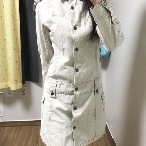 빈티지 퓨마 포켓 자켓 원피스 긱시크 코이세이오깔 스포츠 블록코어 아이돌