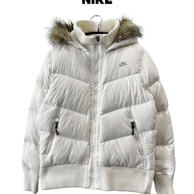 (L) 나이키 우먼스 다운 패딩 점퍼 컬쳐 다운 자켓 화이트