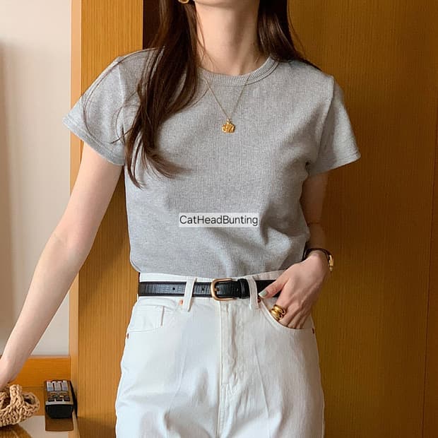 국내 도매택 슬로우비 와플 반팔티_미개봉 새상품