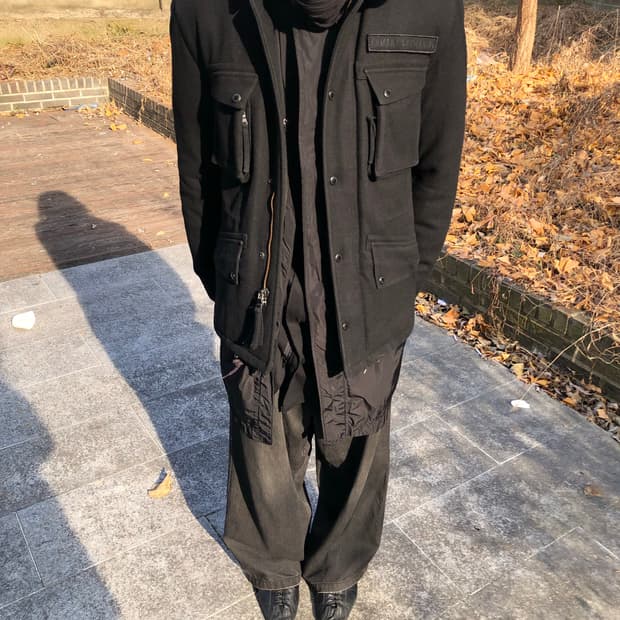요지야마모토 플라이 버튼 데님